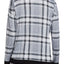 DKNY Grey-Plaid Contrast-Trim Lounge Top