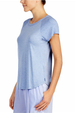 DKNY Heather-Blue Solid Lounge Tee thumbnail 2