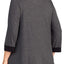 DKNY PLUS Charcoal Heather Colorblocked PJ Top