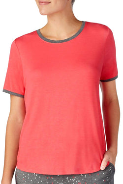 DKNY Pink/Grey Short Sleeve Pajama Top thumbnail 1