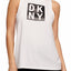 DKNY Sport White/Black Modal Logo Tank Top