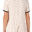 DKNY Tan Read My Lips Printed Short Sleeve Pajama Top