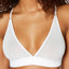 DKNY White Seamless Logo Wireless Mesh Bralette