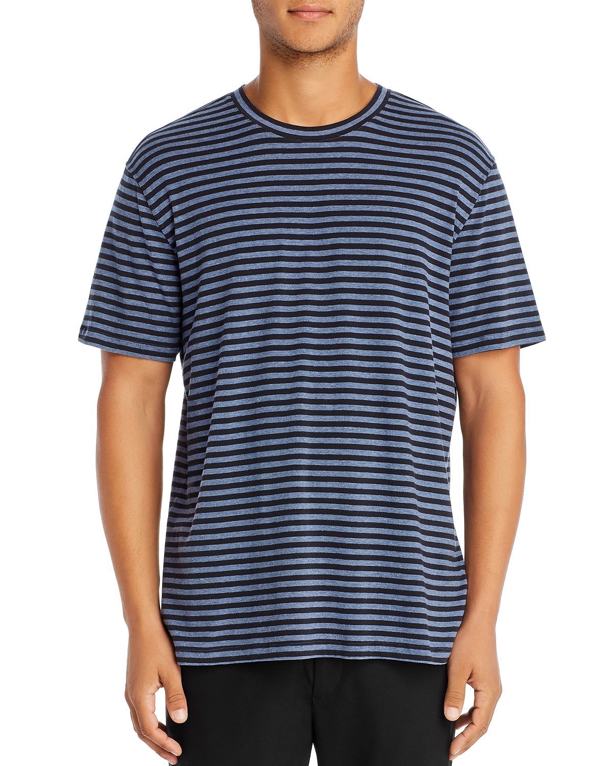 Daniel Buchler Striped Tee Navy Stripe