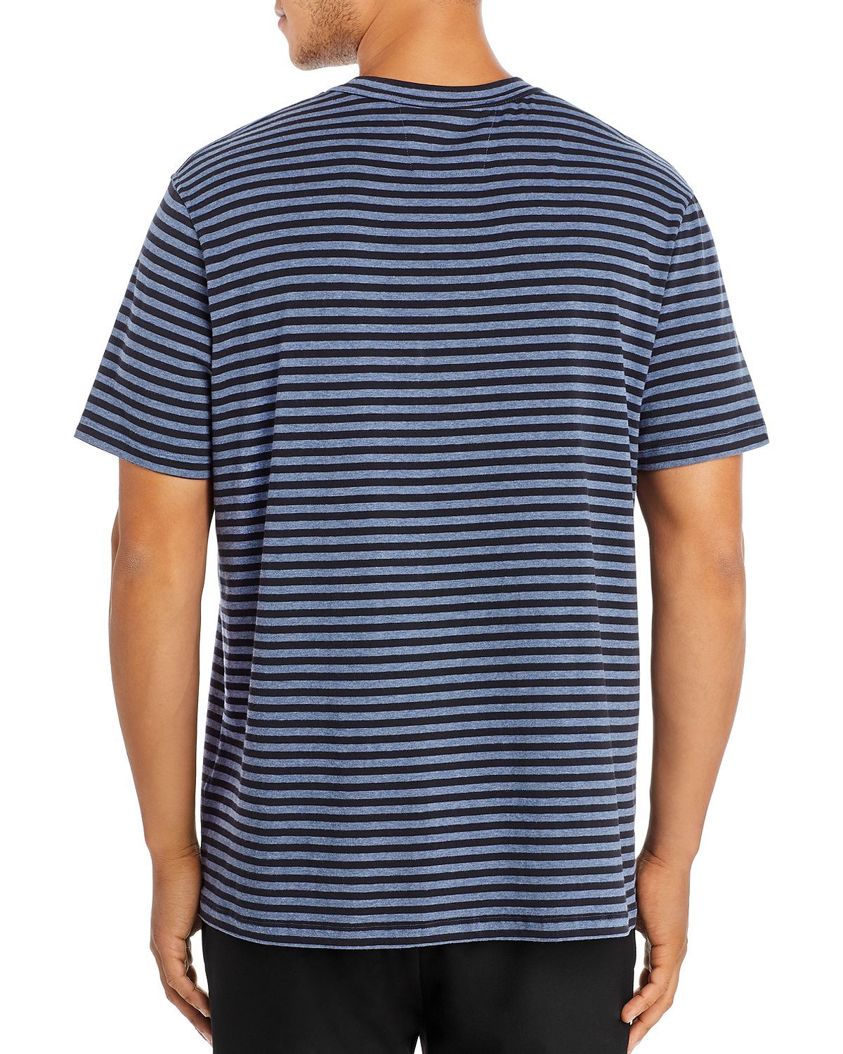 Daniel Buchler Striped Tee Navy Stripe