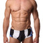 Danny Miami Wild Blue Print Swim Brief