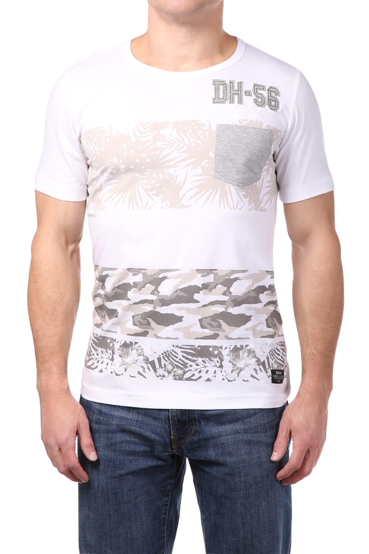 Datch White Palm Camo Tree T-Shirt