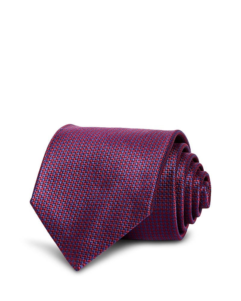 David Donahue Classic Grid Tie merlot