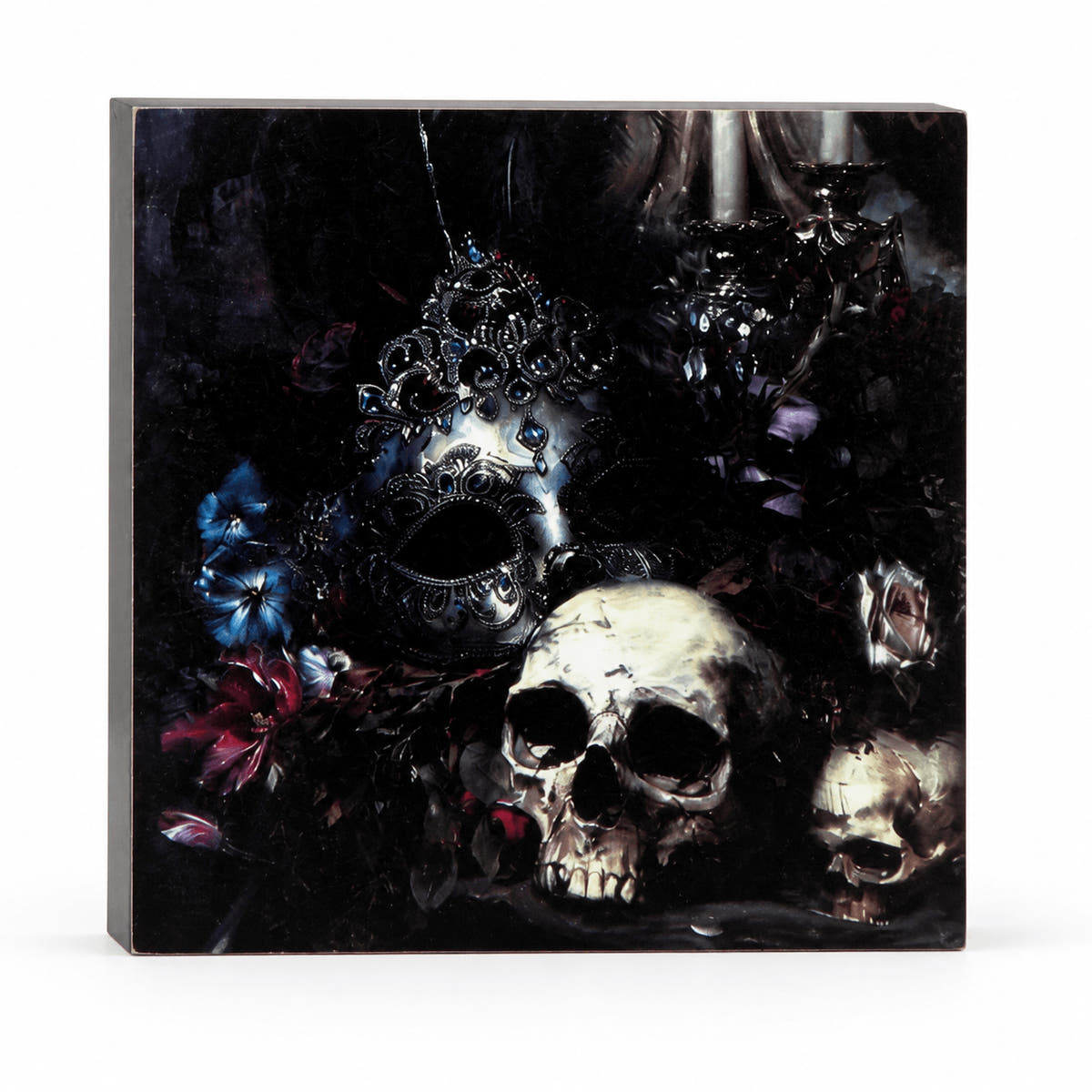 Dead Regency Skull & Masquerade Tabletop Decor Square