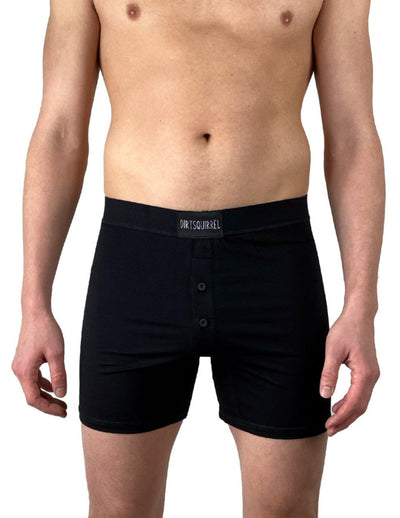 Dirt Squirrel Black Boxer Short