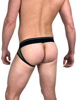 Dirt Squirrel Military Green Mesh Jock thumbnail 2