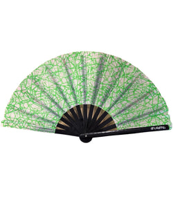 Dirt Squirrel Neon Green Doodle Reflective Fan thumbnail 2