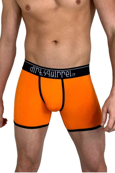 Dirt Squirrel Tangerine Orange Boxer Brief
