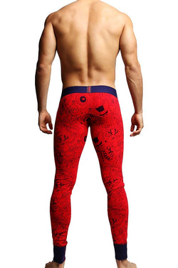 Discover Red & Navy Christmas Long Boxer thumbnail 3