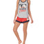 Disney Cruella Tank Top & Shorts Pajama Set Grey htr