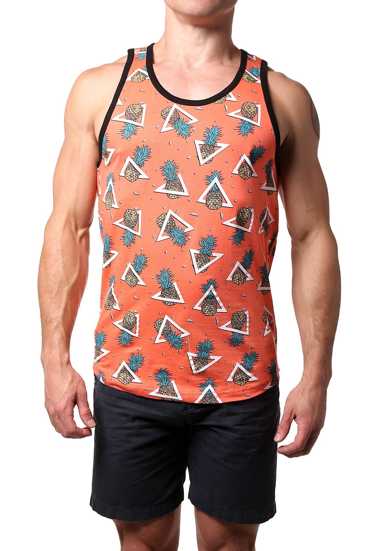 Distortion Bold Coral Pineapple AOP Tank Top