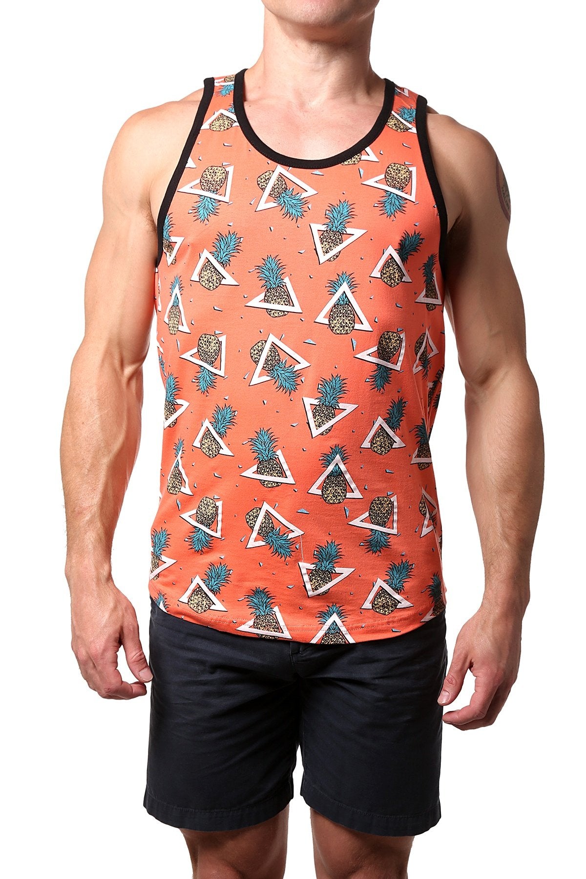 Distortion Bold Coral Pineapple AOP Tank Top