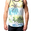 Distortion White/Green Sublimated Palm Scene Tank Top