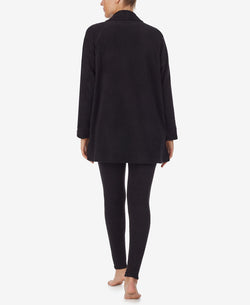 Dkny 2pc Fleece Pajama Set Black thumbnail 2
