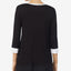 Dkny Colorblocked Pajama Top Black