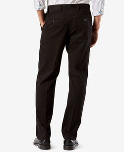 Dockers Big & Tall Easy Classic Pleated Fit Khaki Stretch Pants Black thumbnail 2