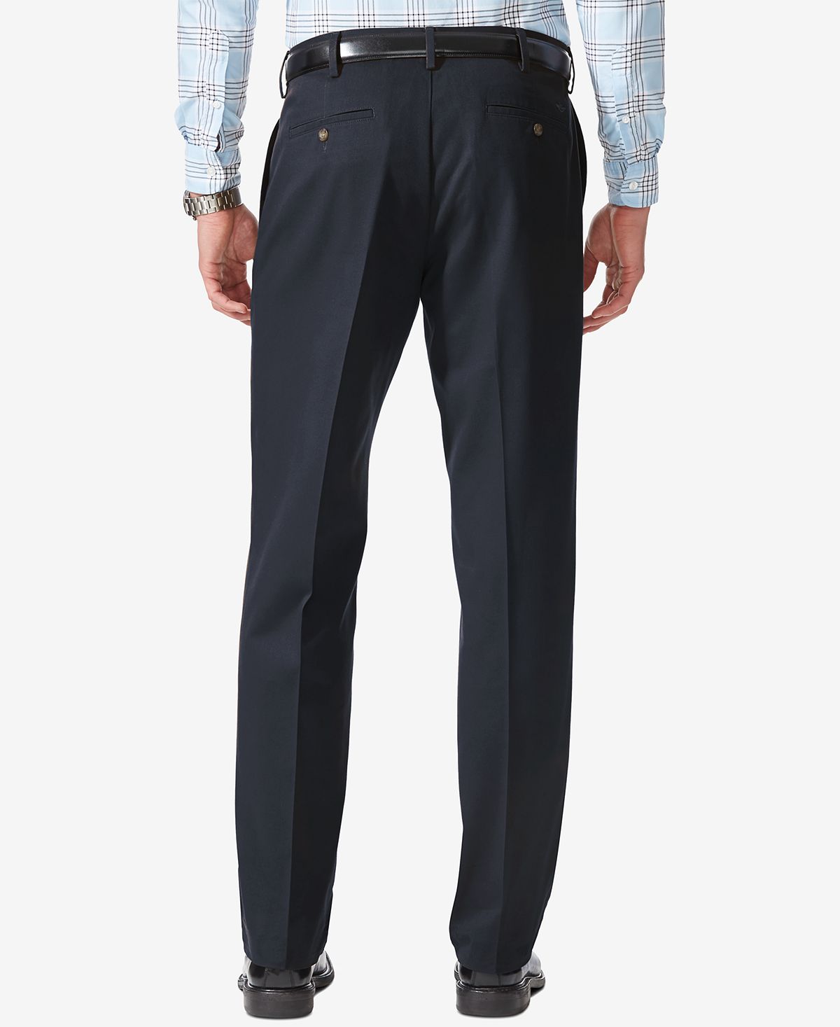 Dockers Comfort Relaxed Fit Khaki Stretch Pants Navy