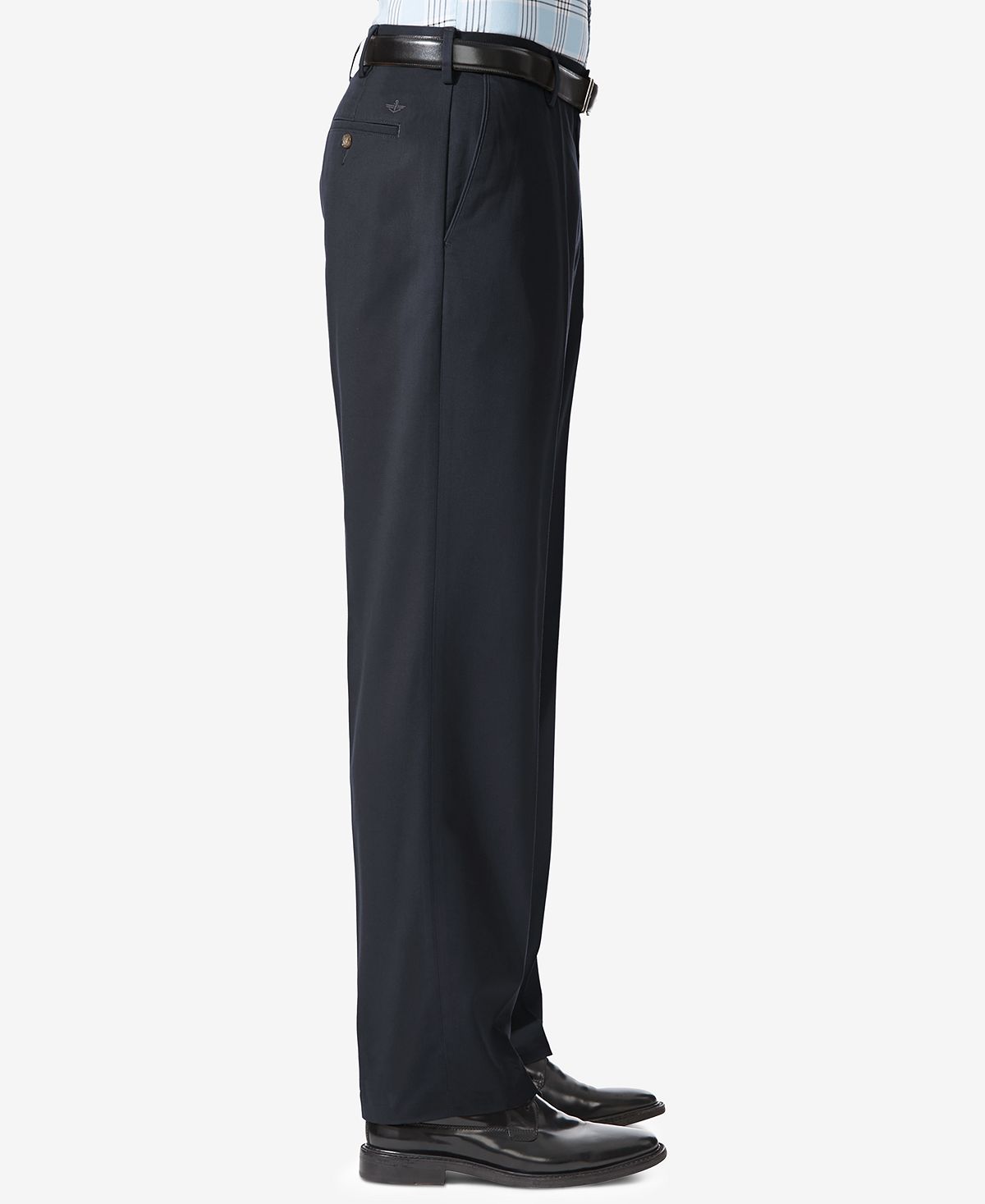 Dockers Comfort Relaxed Fit Khaki Stretch Pants Navy