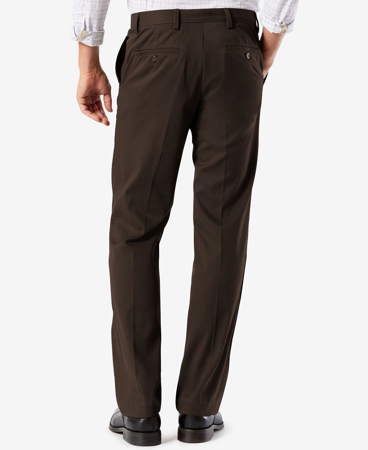 Dockers Easy Classic Fit Khaki Stretch Pants Coffee Bean