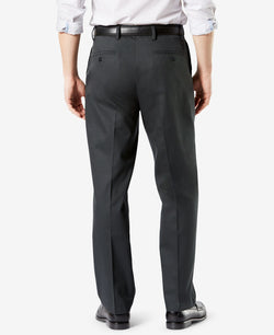 Dockers Signature Lux Cotton Relaxed Fit Creased Stretch Khaki Pants Steelhead thumbnail 2