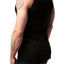 Doreanse Black Narrow Strap Athletic Tank