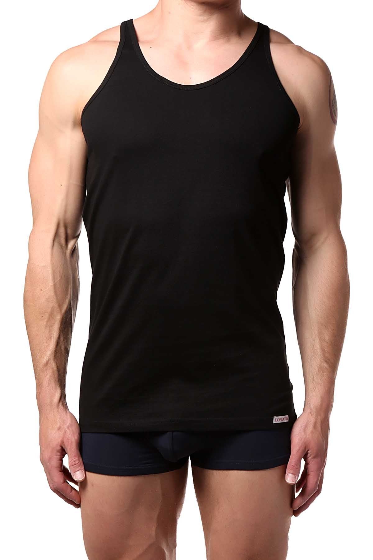Doreanse Black Narrow Strap Athletic Tank