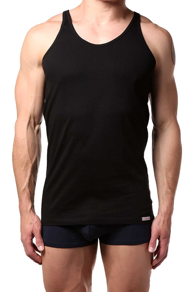 Doreanse Black Narrow Strap Athletic Tank