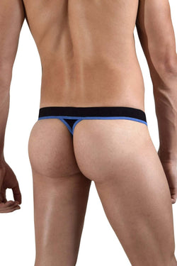Doreanse Men's Underwear 1012-BLK Borderline Thongs Color Black thumbnail 3