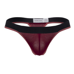 Doreanse Men's Underwear 1012-BRD Borderline Thongs Color Bordeaux thumbnail 4