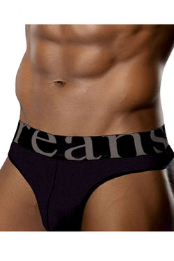 Doreanse Men's Underwear 1250-BLK Wide-band Thong Color Black thumbnail 2