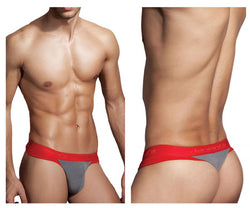 Doreanse Men's Underwear 1258-SMK Warrior Thong Color Smoke-Red thumbnail 1
