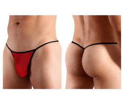 Doreanse Men's Underwear 1306-RED Mesh G-String Thong Color Red thumbnail 1