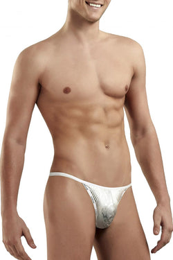 Doreanse Men's Underwear 1326-SLV Flashy G-String Color Silver Snake thumbnail 2