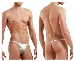 Doreanse Men's Underwear 1326-SLV Flashy G-String Color Silver Snake thumbnail 1