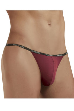 Doreanse Men's Underwear 1330-BRD Ribbed Modal T-thong Color Bordeaux thumbnail 2