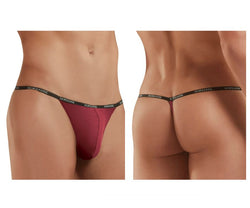 Doreanse Men's Underwear 1330-BRD Ribbed Modal T-thong Color Bordeaux thumbnail 1