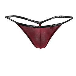 Doreanse Men's Underwear 1330-BRD Ribbed Modal T-thong Color Bordeaux thumbnail 4