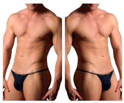 Doreanse Men's Underwear 1330-NVY Ribbed Modal T-thong Color Navy thumbnail 1