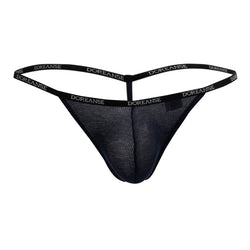 Doreanse Men's Underwear 1330-NVY Ribbed Modal T-thong Color Navy thumbnail 4
