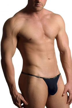 Doreanse Men's Underwear 1330-NVY Ribbed Modal T-thong Color Navy thumbnail 3