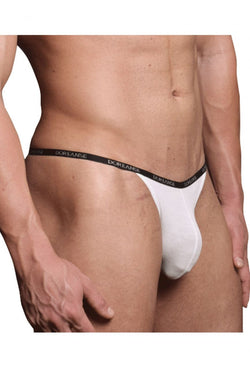 Doreanse Men's Underwear 1330-WHT Ribbed Modal T-thong Color White thumbnail 2