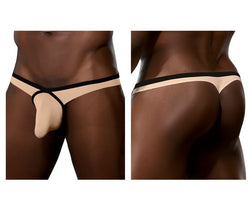 Doreanse Men's Underwear 1332-TAN Loop Thong Color Tan thumbnail 1