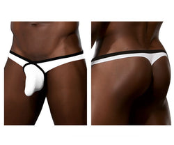 Doreanse Men's Underwear 1332-WHT Loop Thong Color White thumbnail 1