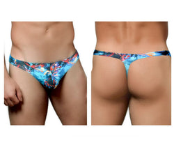 Doreanse Men's Underwear 1341-PRN Deep Sea Thong Color Printed thumbnail 1
