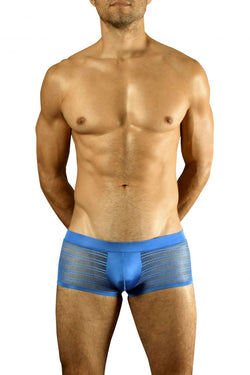 Doreanse Men's Underwear 1588-BLU Mesh Trunk Color Blue thumbnail 2